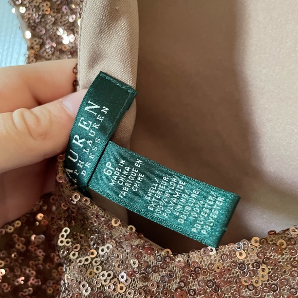 RL Gold Sequin Dress - Picture 2 of 2